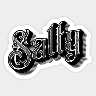 Salty Old School Sticker